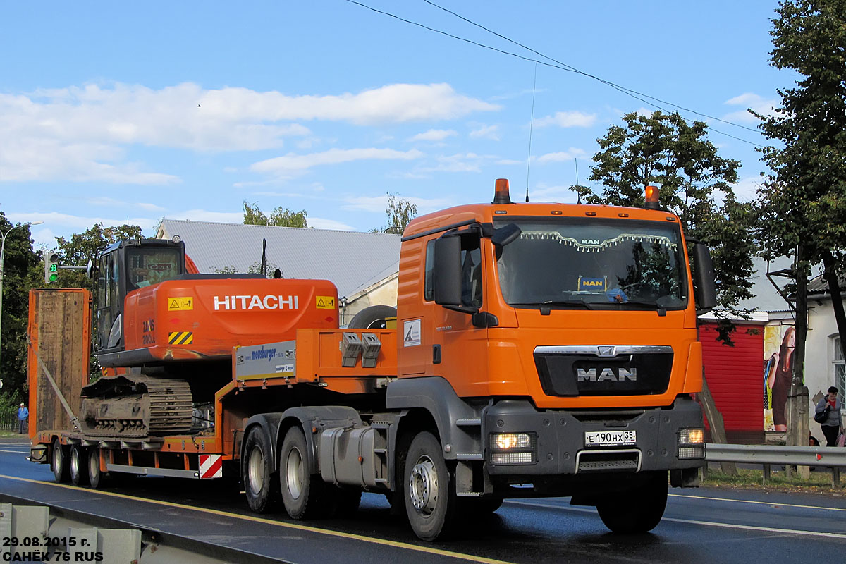 Вологодская область, № Е 190 НХ 35 — MAN TGS 33.440
