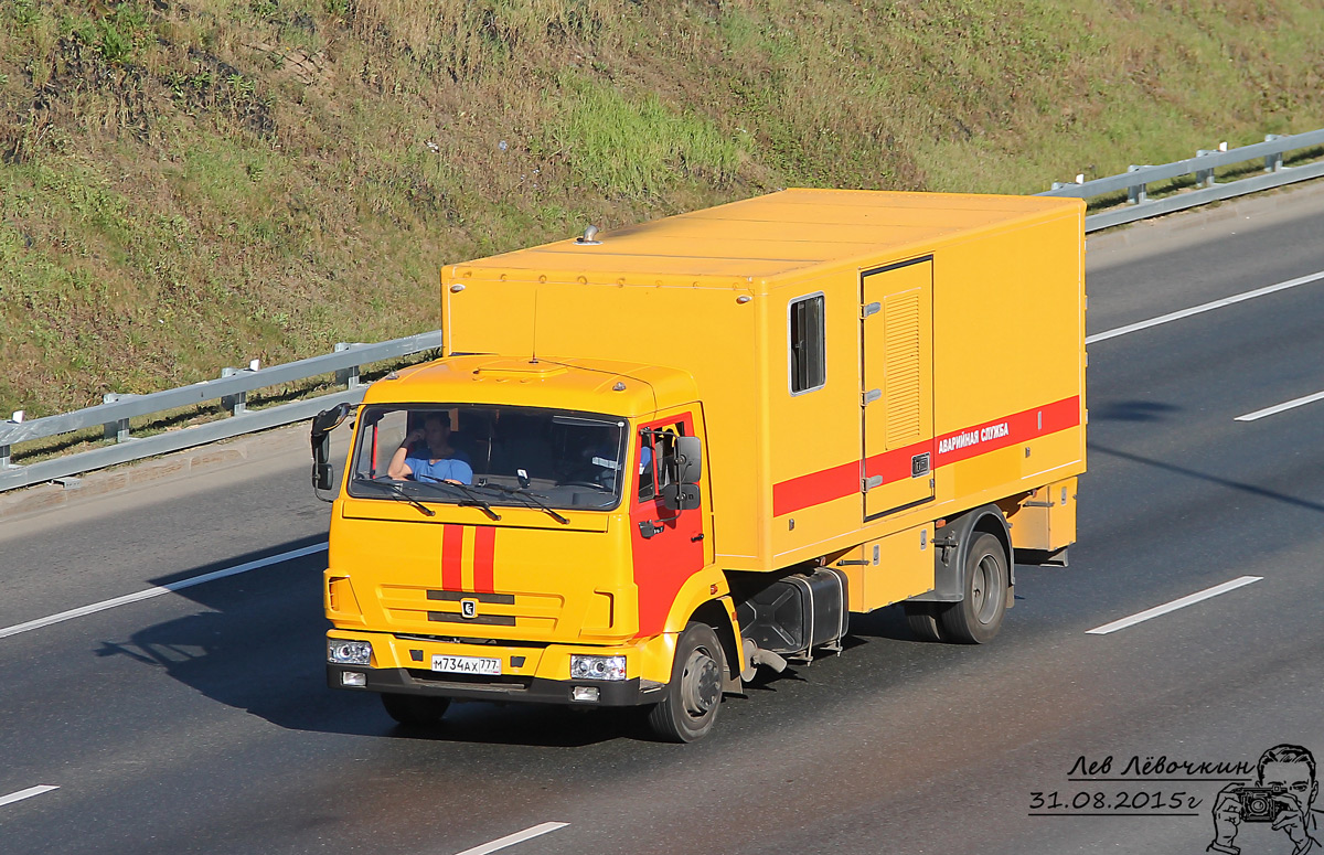 Москва, № М 734 АХ 777 — КамАЗ-4308-C4(25)