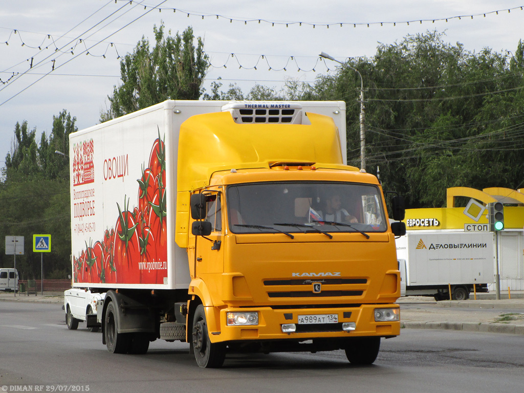 Волгоградская область, № А 989 АТ 134 — КамАЗ-4308-C3(79)