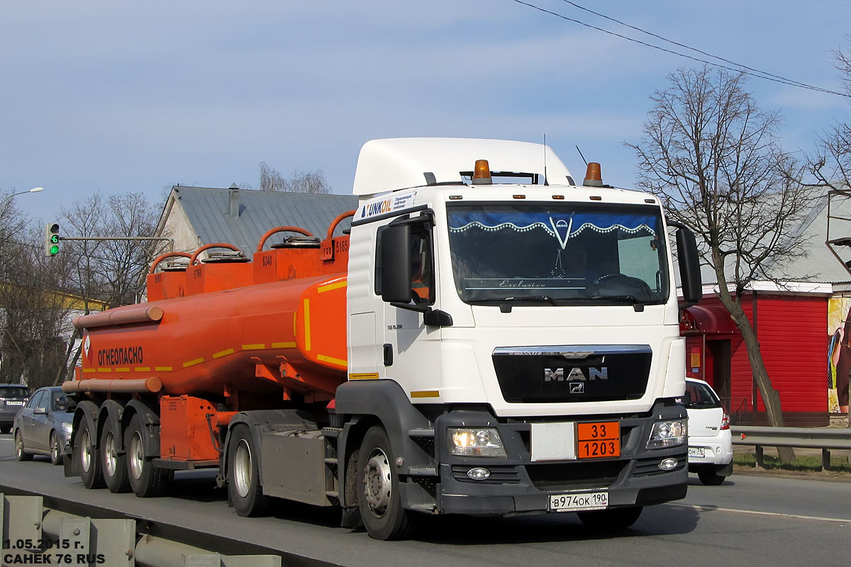 Московская область, № В 974 ОК 190 — MAN TGS 19.390