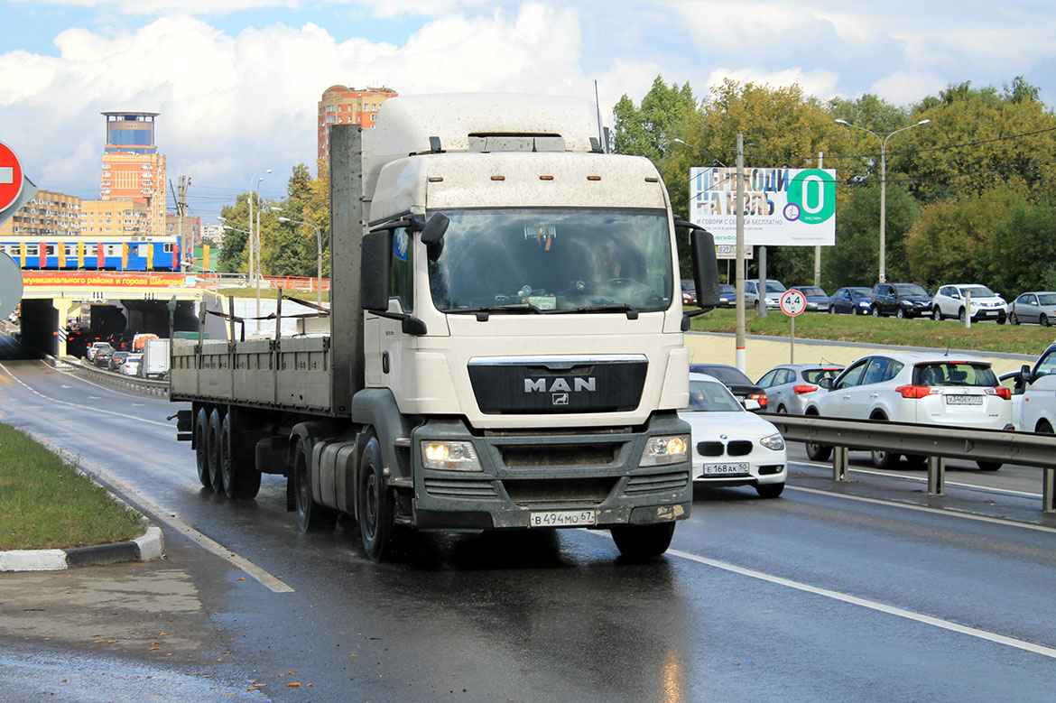 Смоленская область, № В 494 МО 67 — MAN TGS 18.400