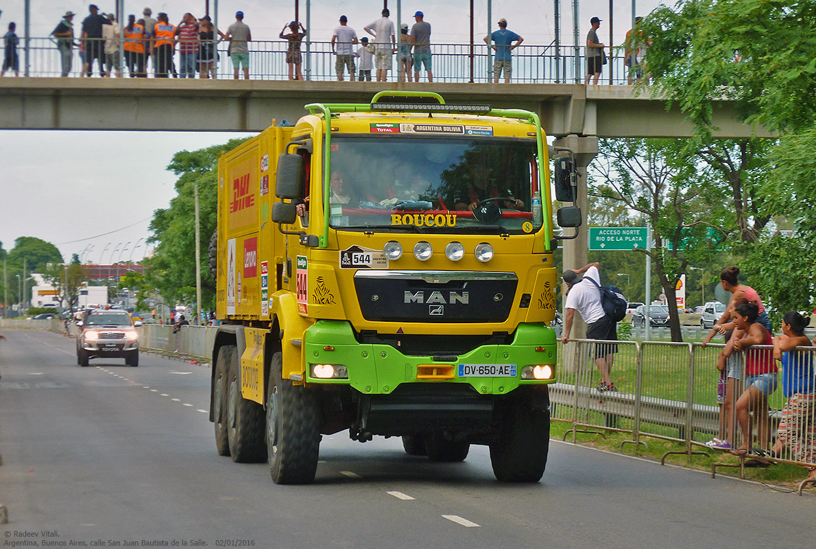 Франция, № DV 650 AE — MAN TGS 28.480; Ралли Дакар (Аргентина)
