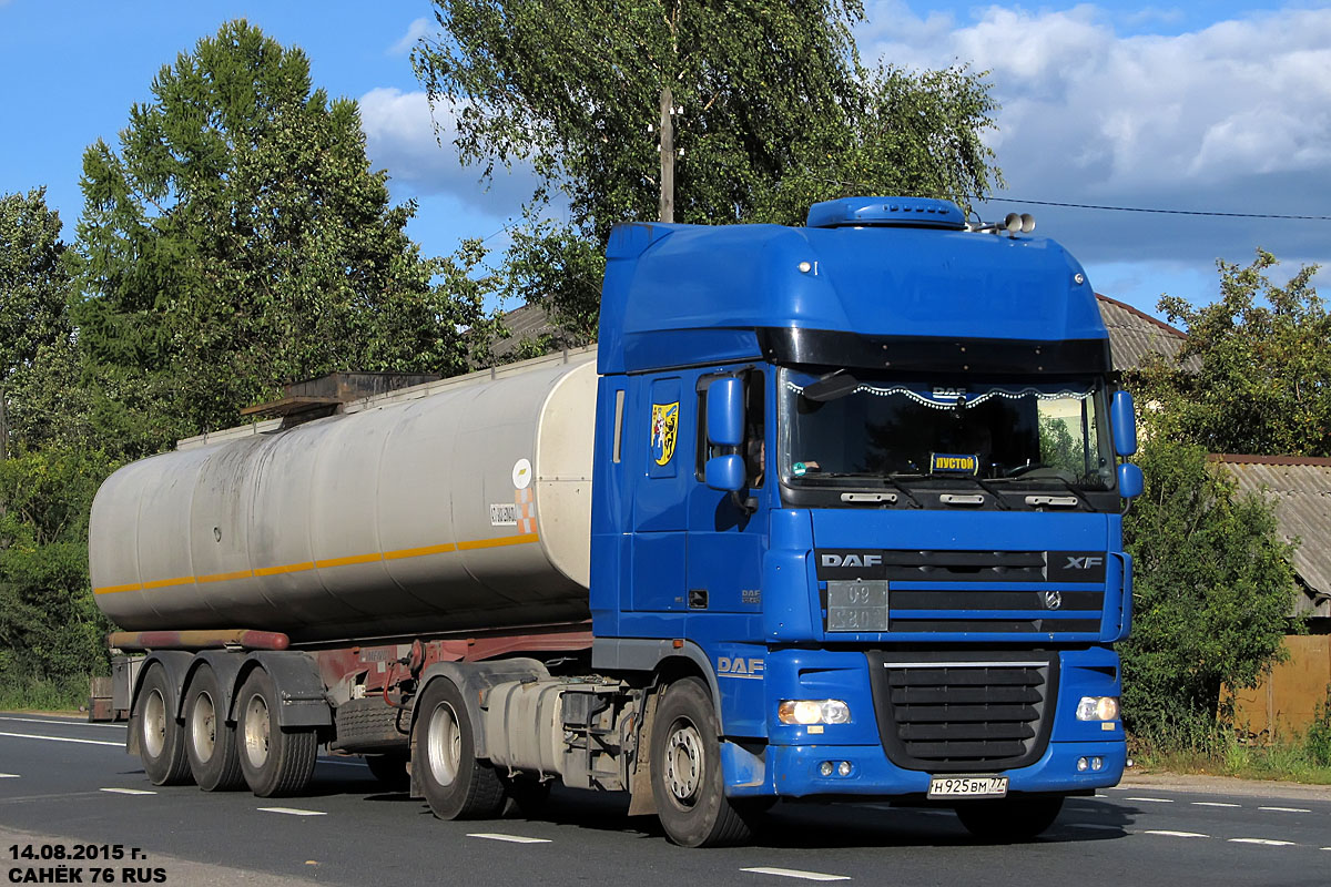 Москва, № Н 925 ВМ 77 — DAF XF105 FT
