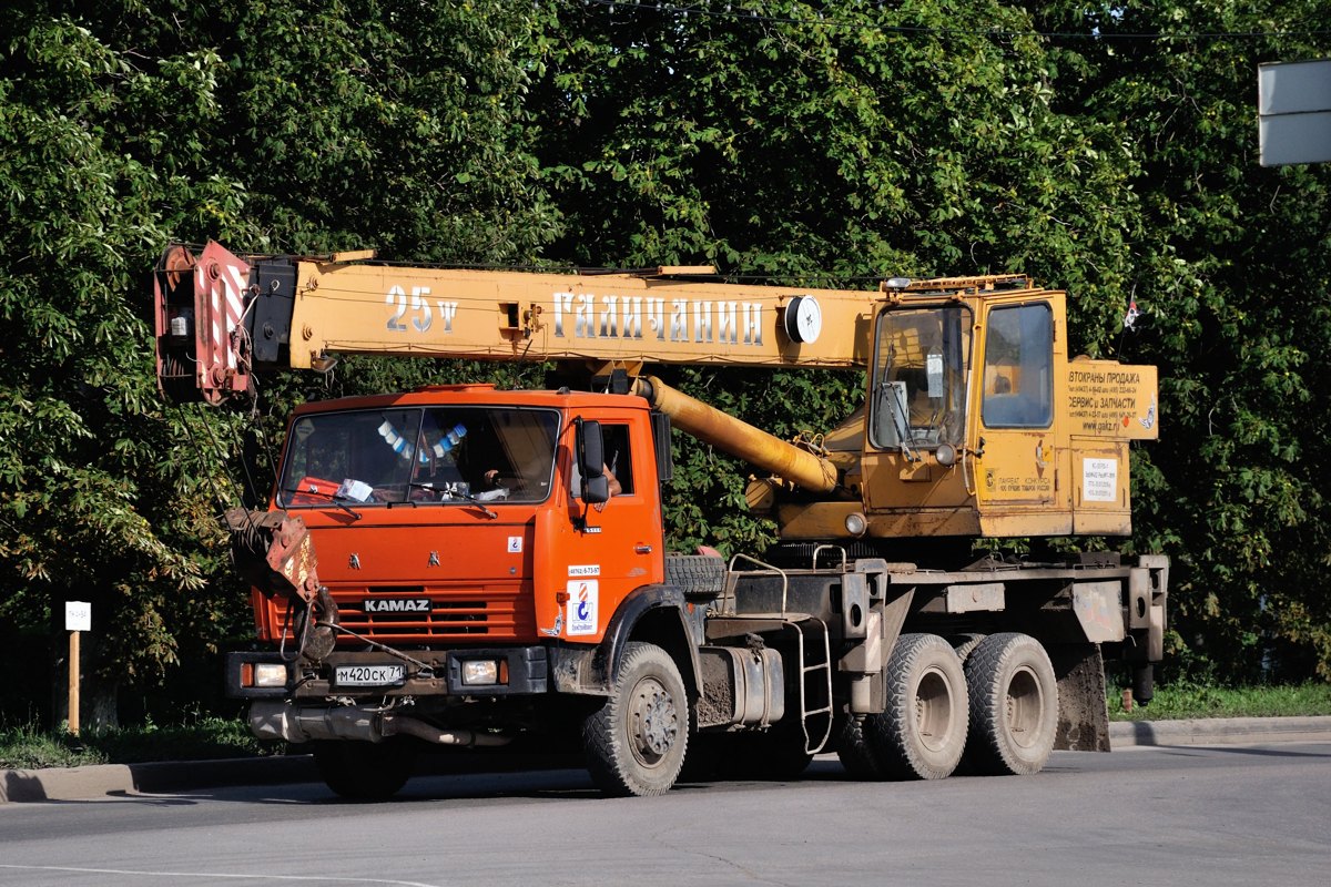 Тульская область, № М 420 СК 71 — КамАЗ-55111-15 [55111R]