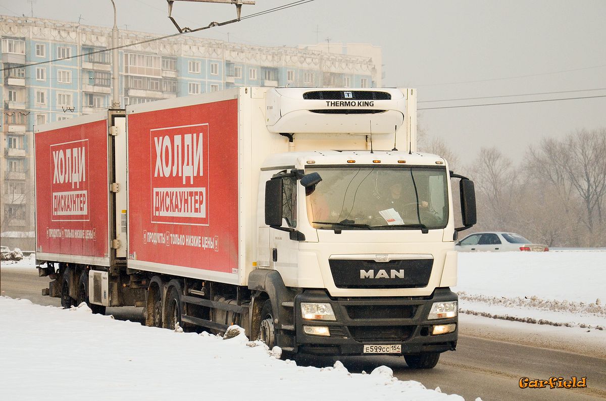 Новосибирская область, № Е 599 СС 154 — MAN TGS 26.360
