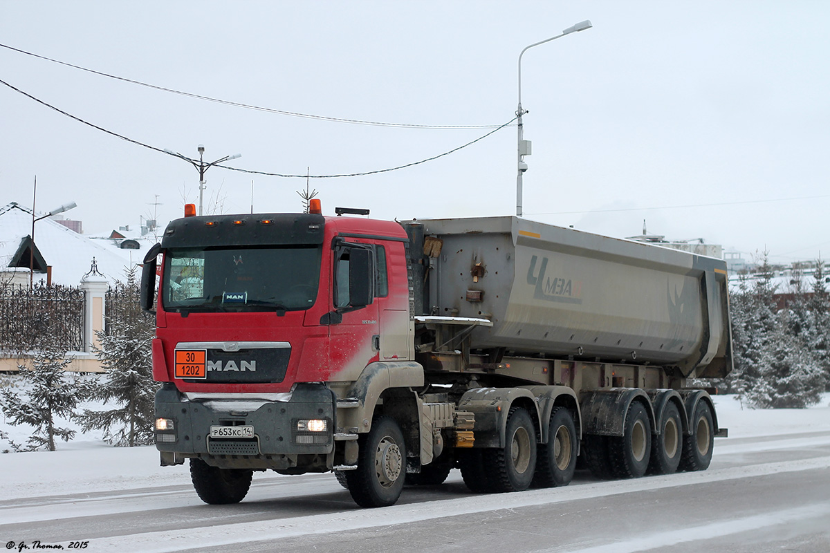 Саха (Якутия), № Р 653 КС 14 — MAN TGS 33.480