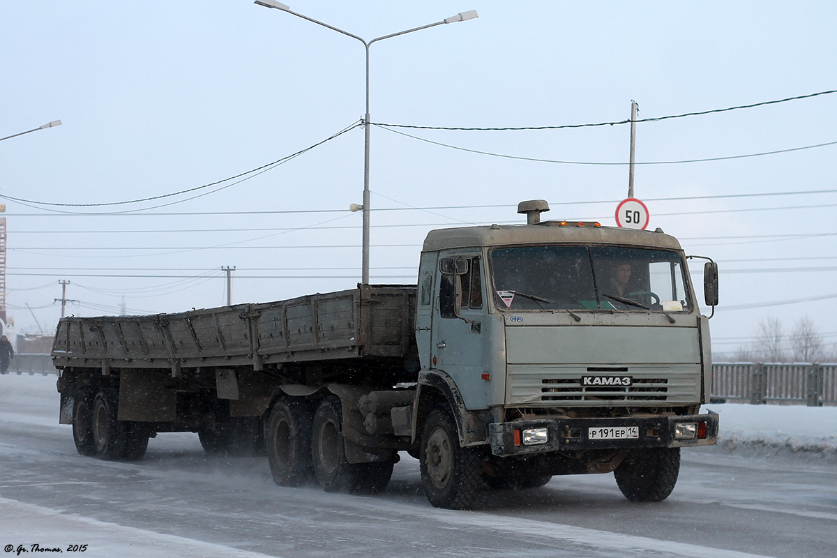 Саха (Якутия), № Р 191 ЕР 14 — КамАЗ-54115 [541150]