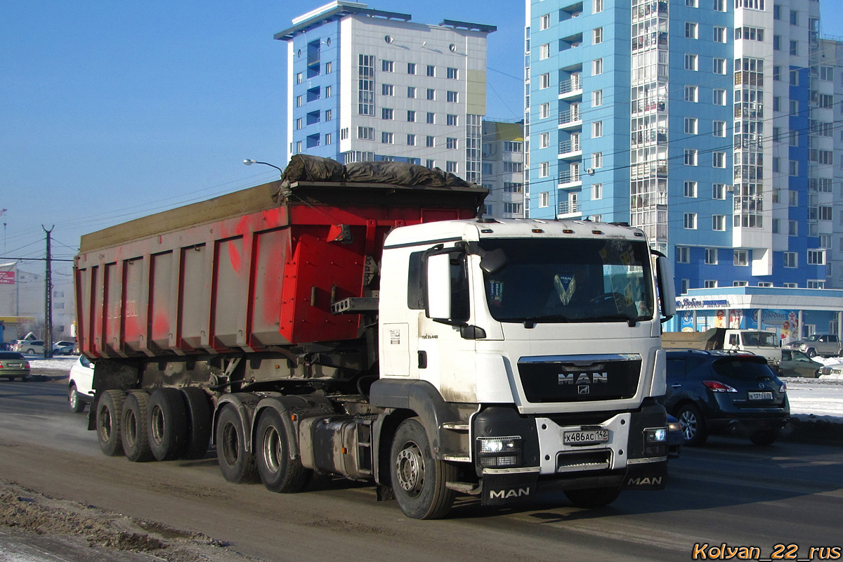 Кемеровская область, № Х 486 АС 142 — MAN TGS 33.440