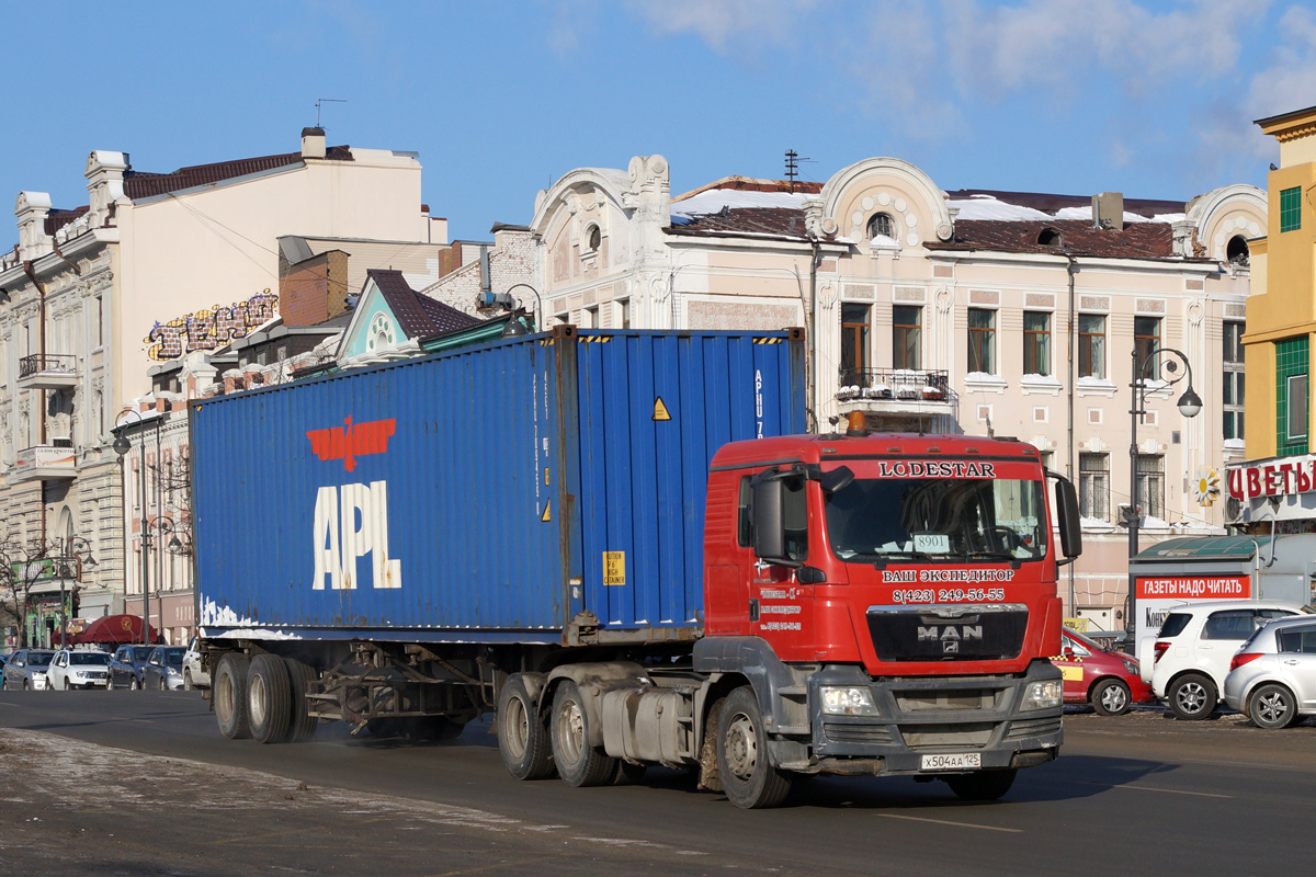 Приморский край, № Х 504 АА 125 — MAN TGS 26.440