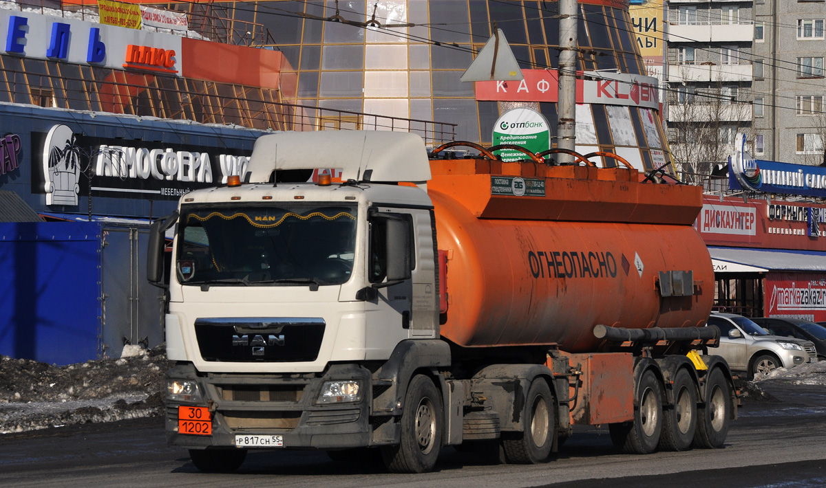 Омская область, № Р 817 СН 55 — MAN TGS 19.360