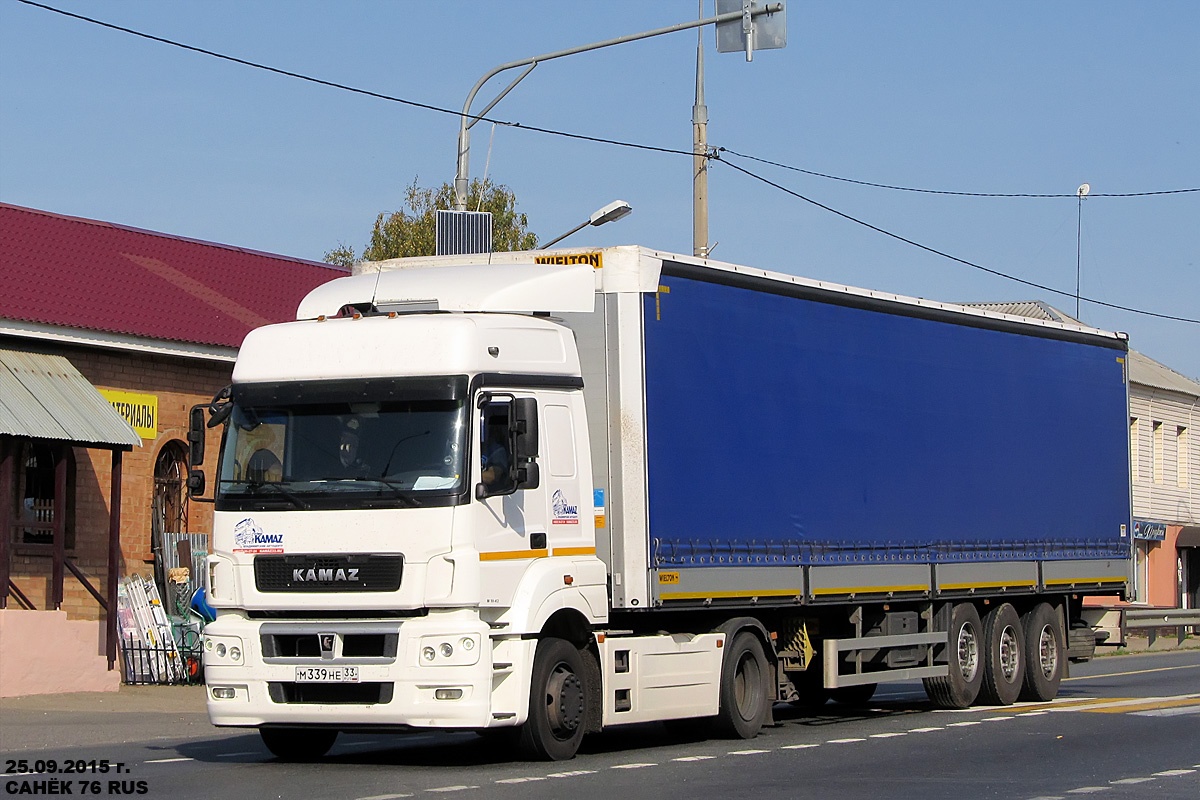 Владимирская область, № М 339 НЕ 33 — КамАЗ-5490-T5(68)