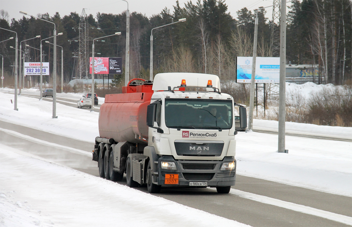 Красноярский край, № О 180 ЕВ 124 — MAN TGS 19.400