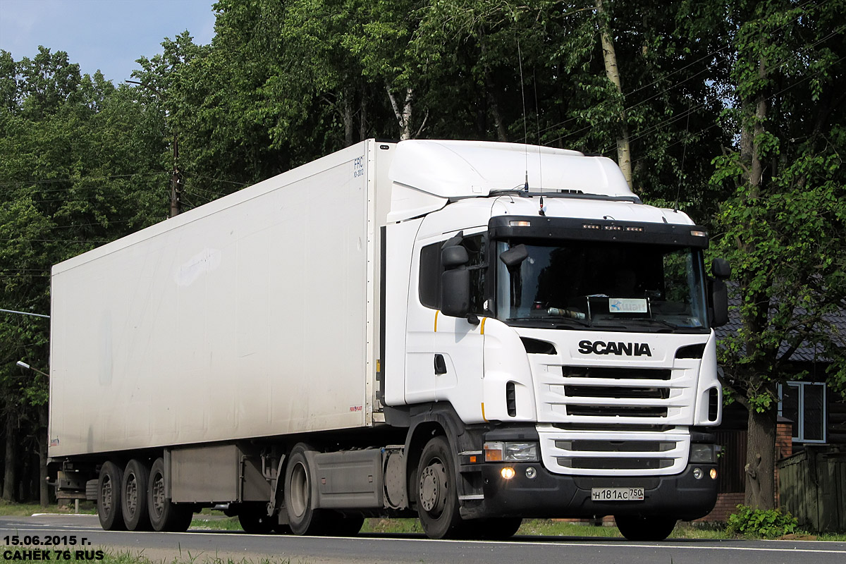 Московская область, № Н 181 АС 750 — Scania ('2009-2011, общая модель)