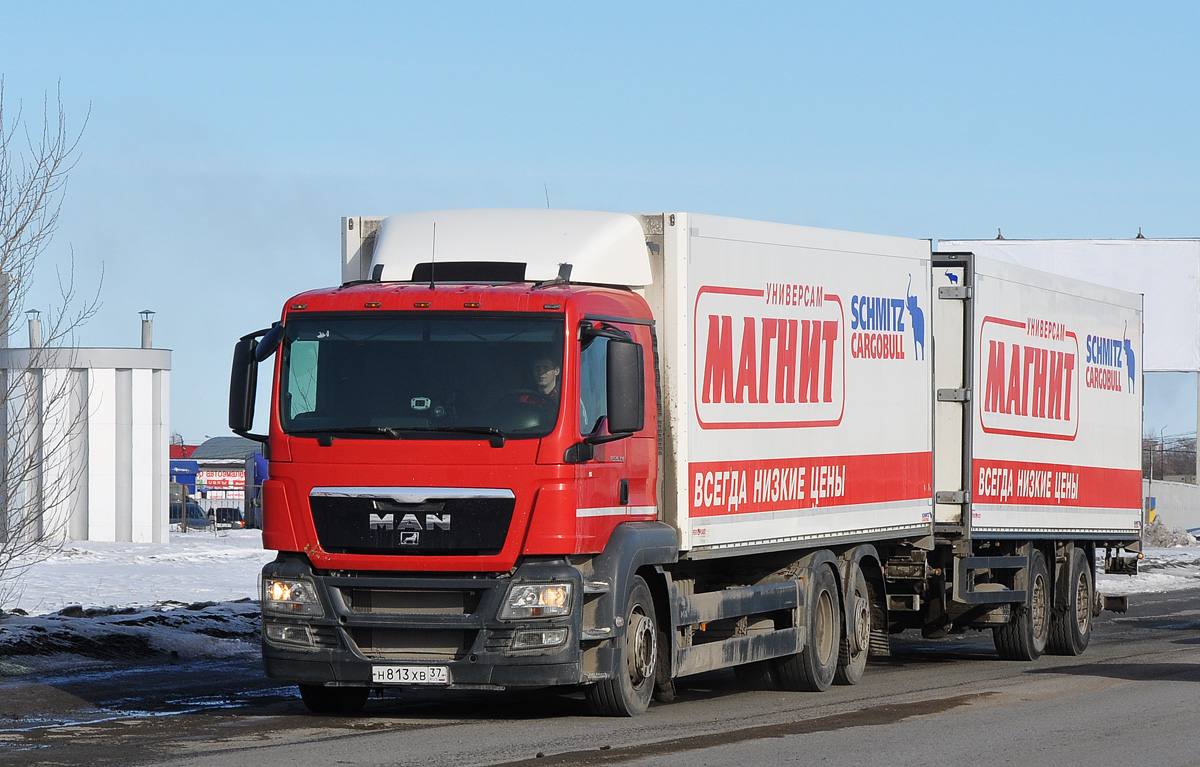 Омская область, № Н 813 ХВ 37 — MAN TGS 26.350
