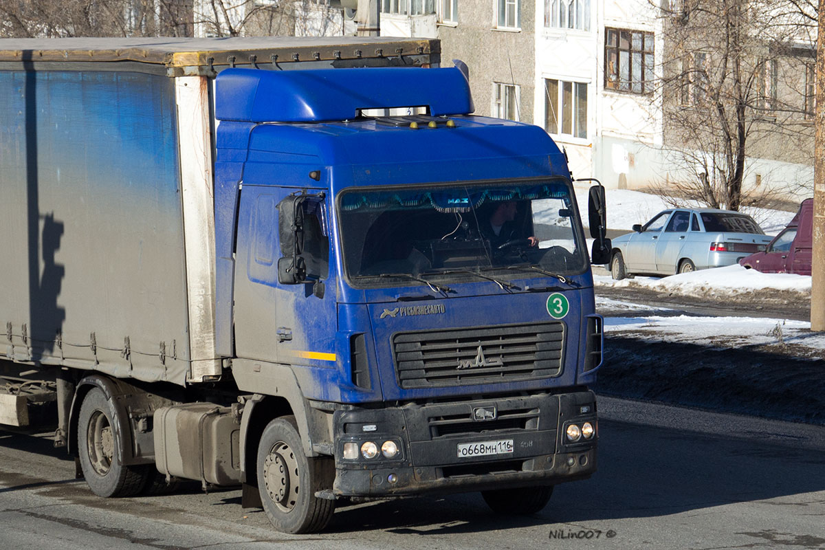 Татарстан, № О 668 МН 116 — МАЗ-544018