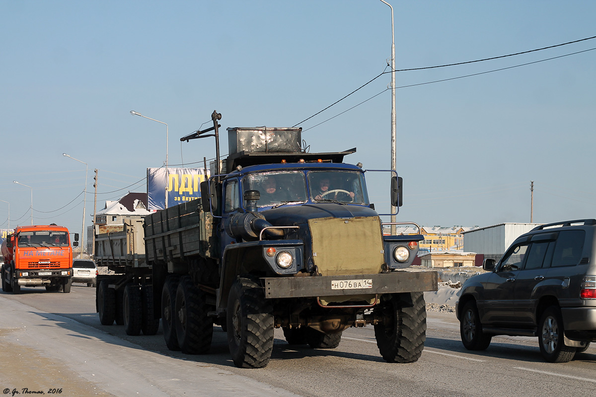 Саха (Якутия), № Н 076 ВА 14 — Урал-43202-10