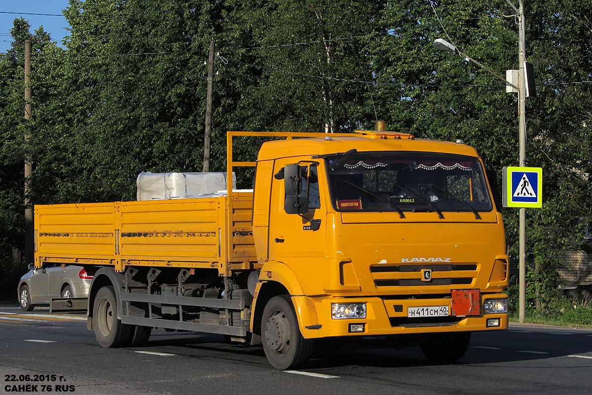 Калужская область, № Н 411 СМ 40 — КамАЗ-4308-R4(28)