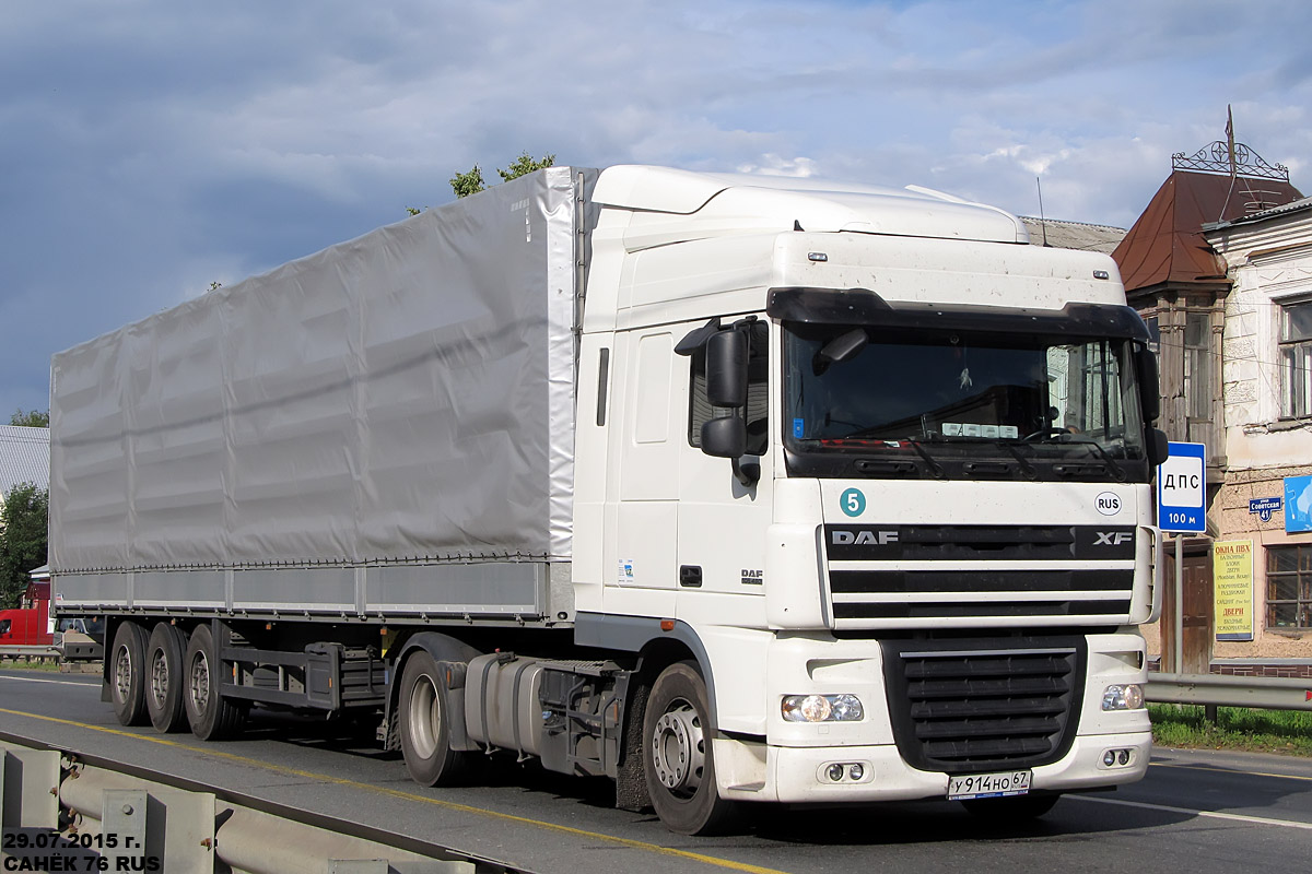 Смоленская область, № У 914 НО 67 — DAF XF105 FT
