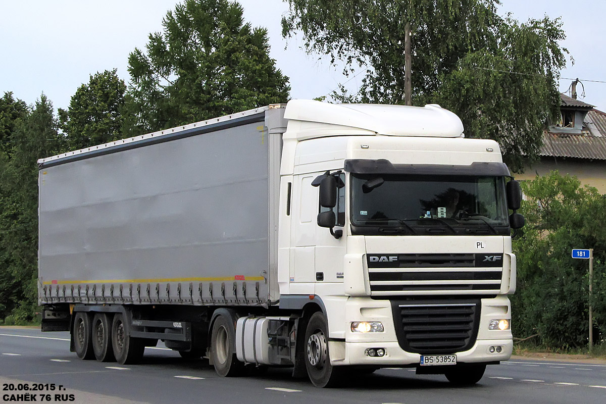 Польша, № BS 53852 — DAF XF105 FT