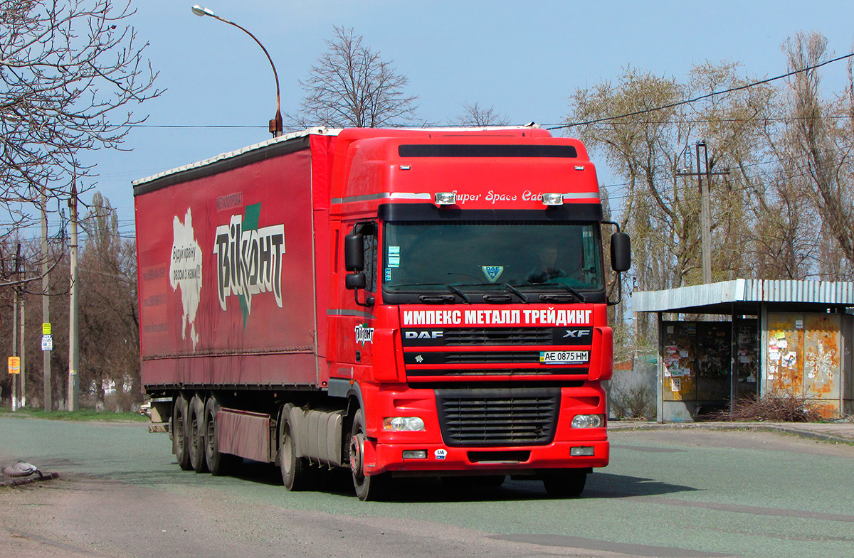 Днепропетровская область, № АЕ 0875 НМ — DAF XF95 FT