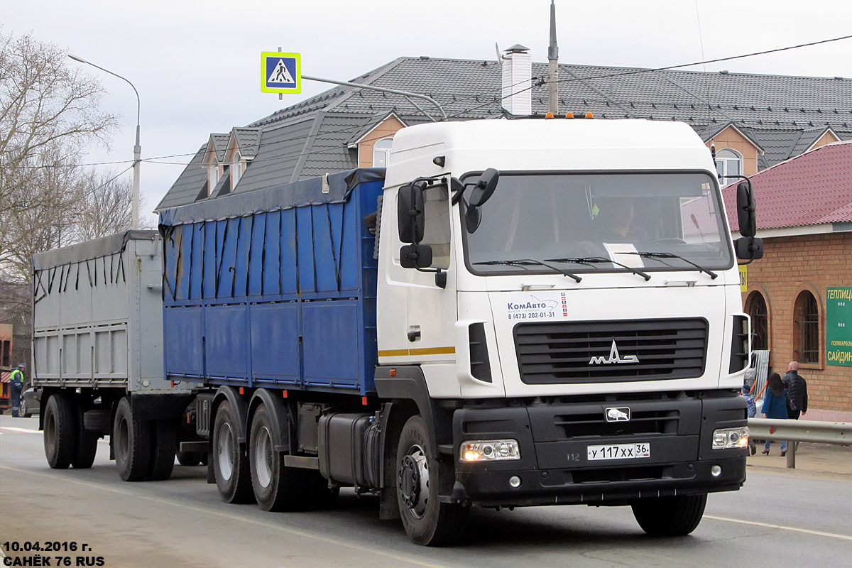 Воронежская область, № У 117 ХХ 36 — МАЗ-631219