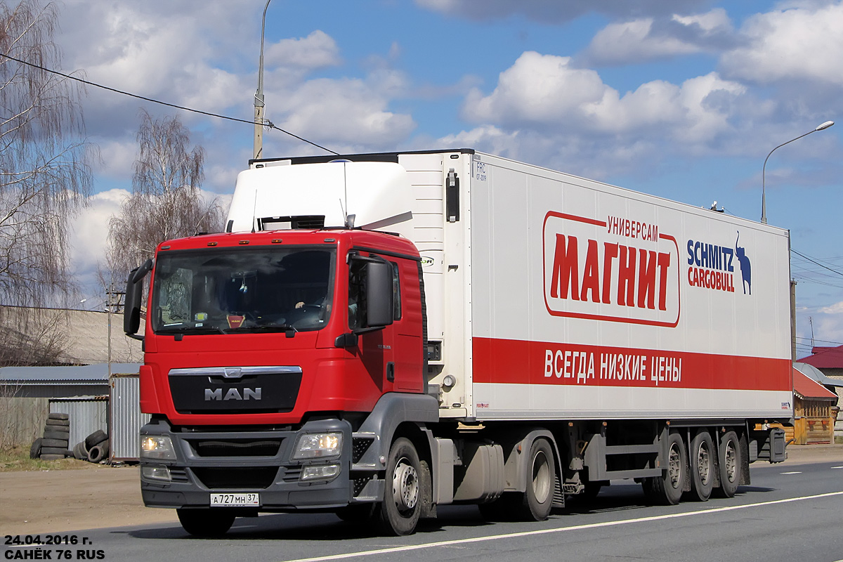 Ивановская область, № А 727 МН 37 — MAN TGS 18.360