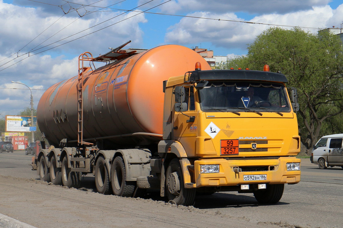 Ханты-Мансийский автоном.округ, № О 592 ВН 186 — КамАЗ-65116-N3(78)