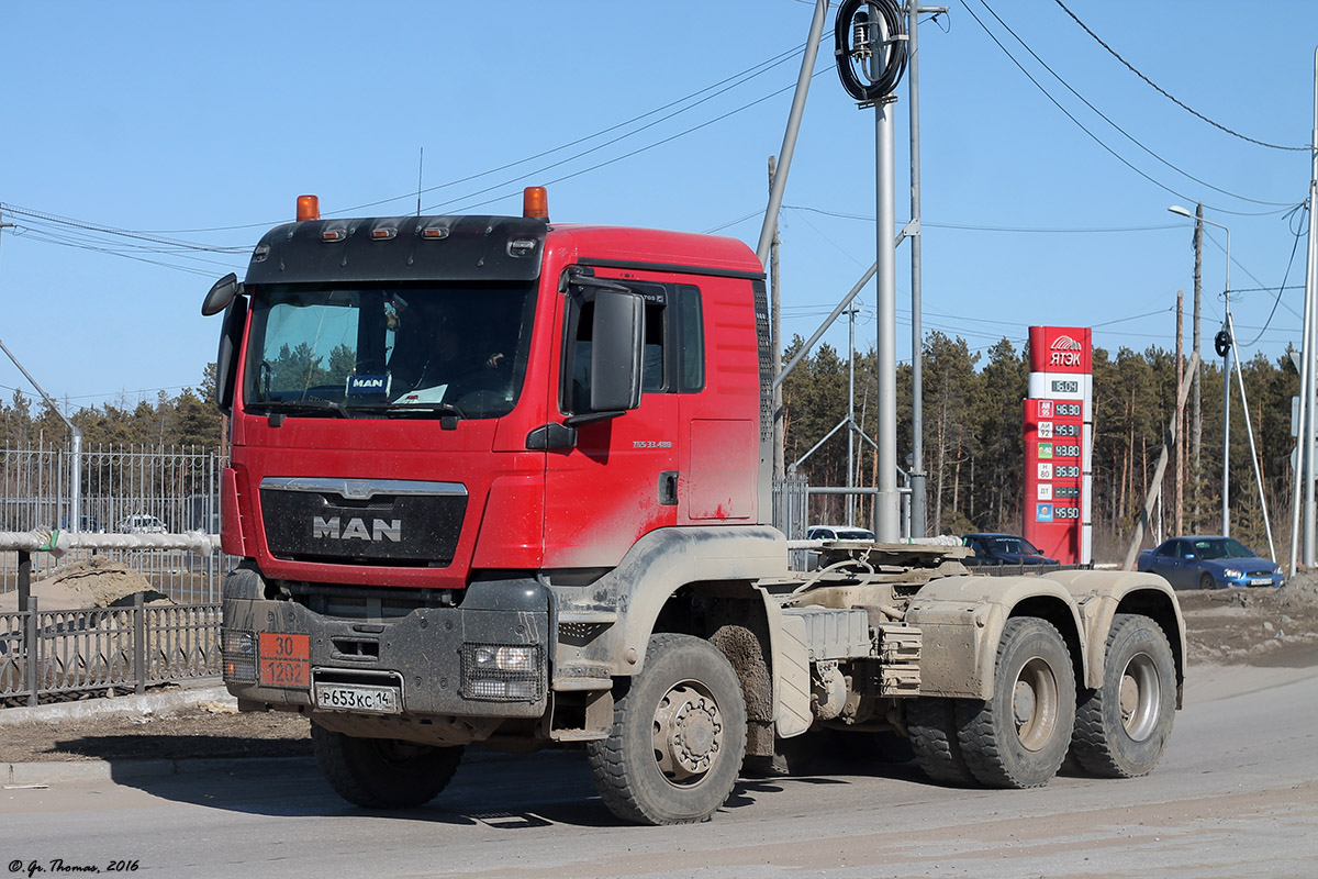 Саха (Якутия), № Р 653 КС 14 — MAN TGS 33.480