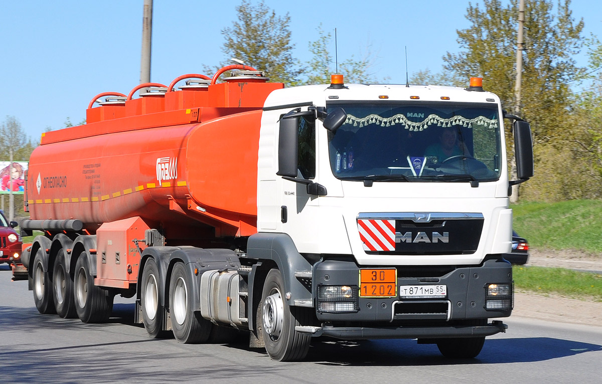 Омская область, № Т 871 МВ 55 — MAN TGS 33.440