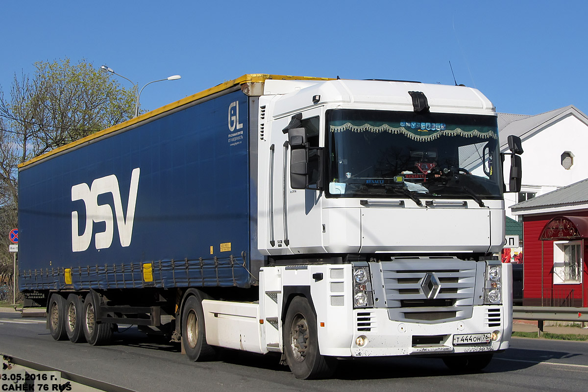Ярославская область, № Т 444 ОН 76 — Renault Magnum ('2005)