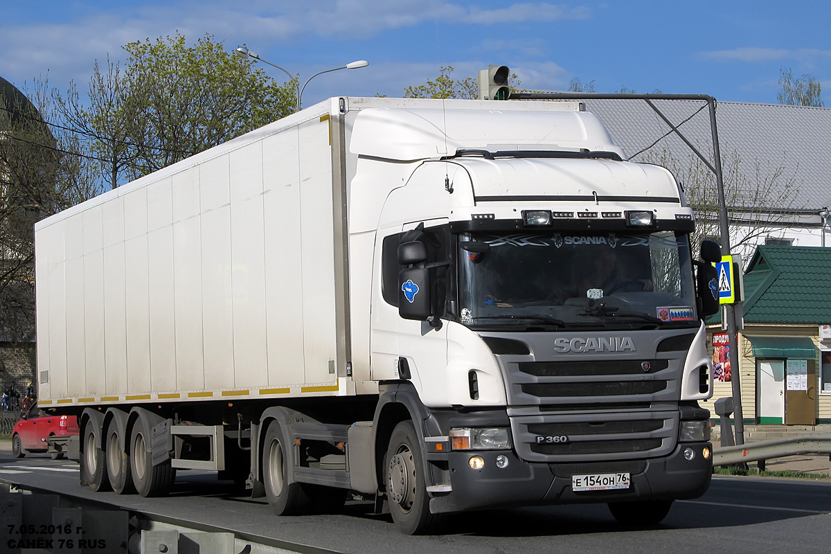 Ярославская область, № Е 154 ОН 76 — Scania ('2011) P360