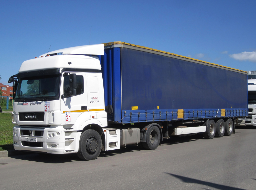 Удмуртия, № Н 328 ТР 18 — КамАЗ-5490-S5(87)