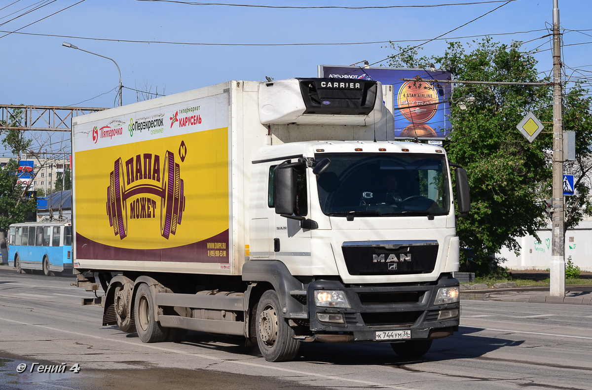 Волгоградская область, № К 744 УМ 36 — MAN TGS 26.350