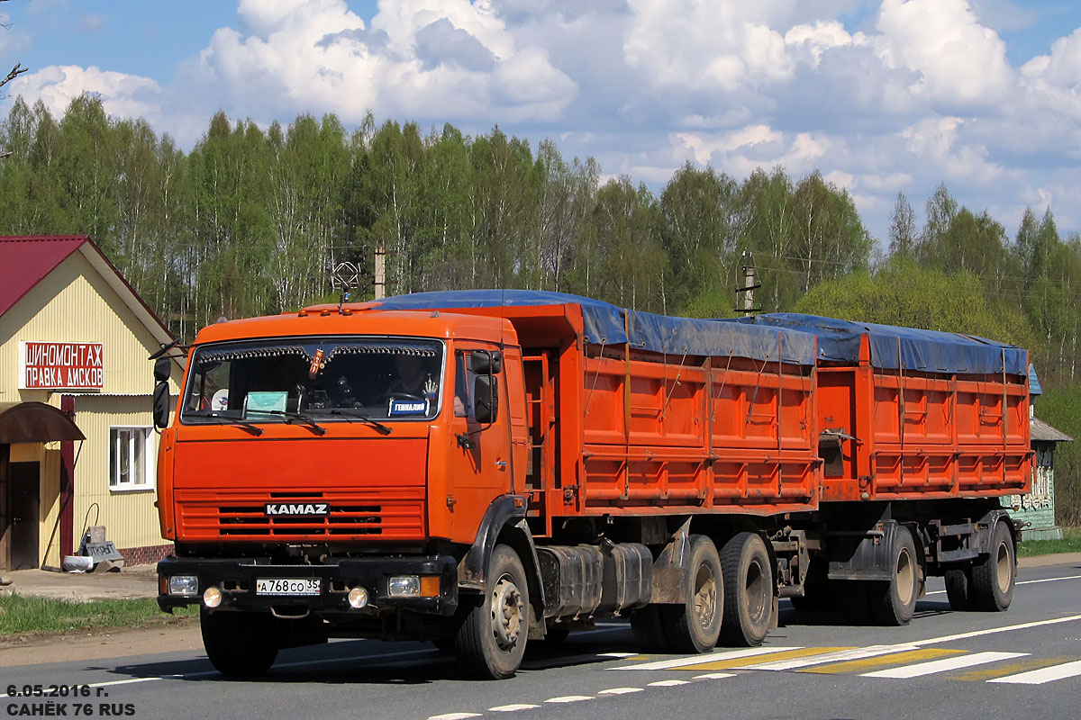Вологодская область, № А 768 СО 35 — КамАЗ-65115-D3(97)