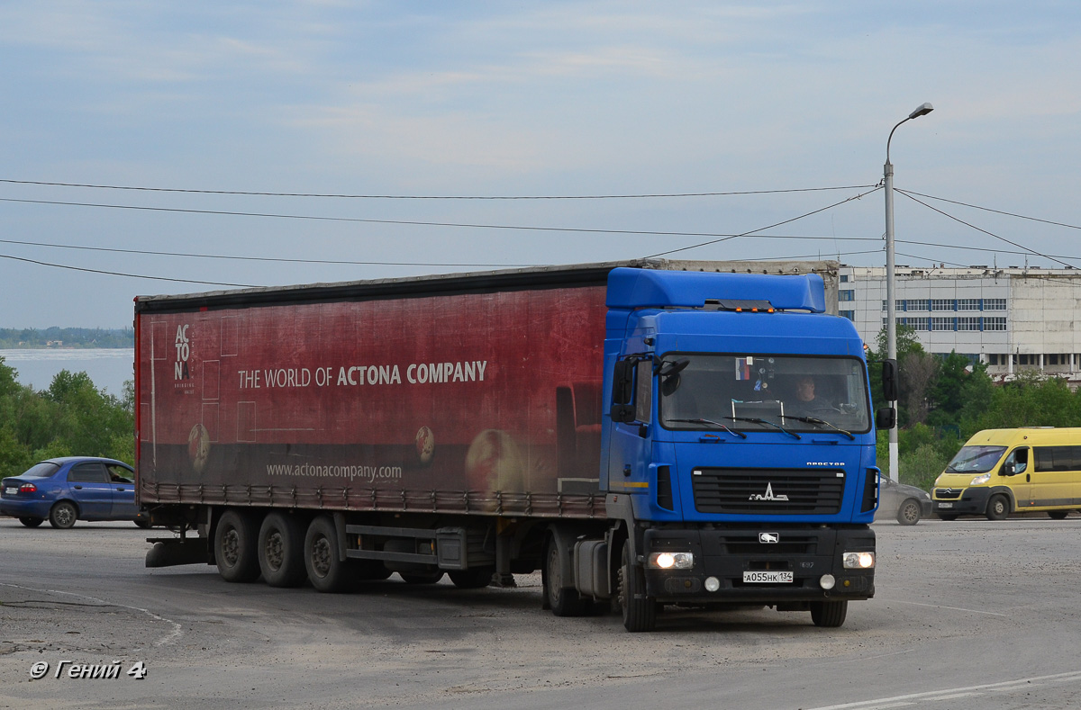 Волгоградская область, № А 055 НК 134 — МАЗ-544018