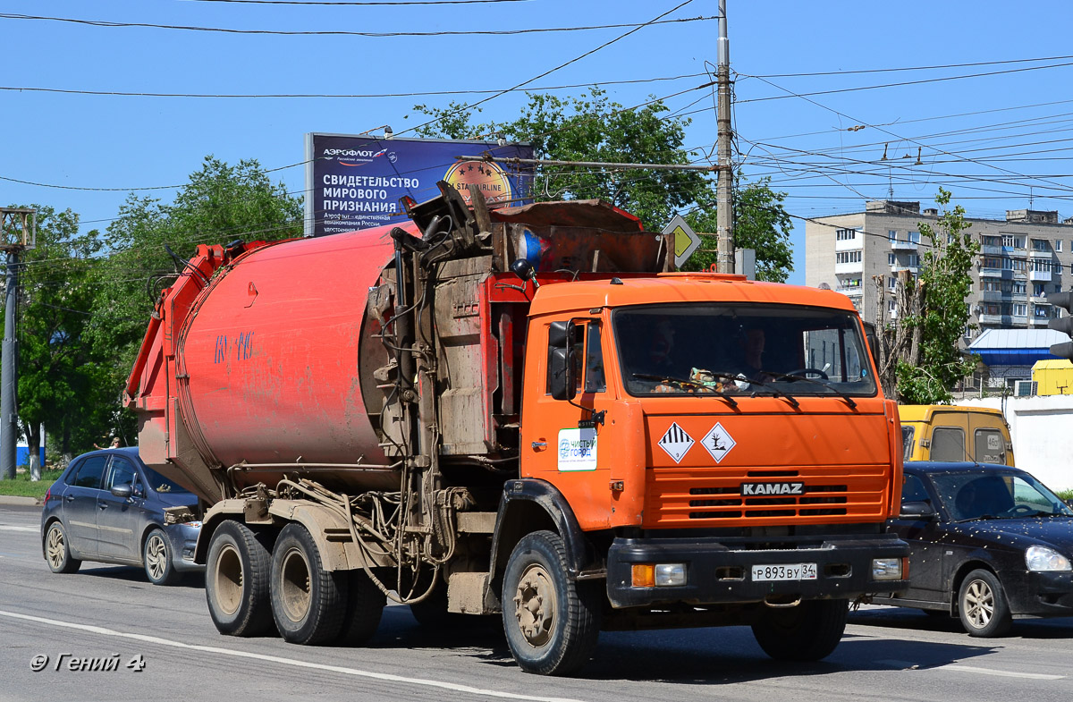 Волгоградская область, № Р 893 ВУ 34 — КамАЗ-65115-62