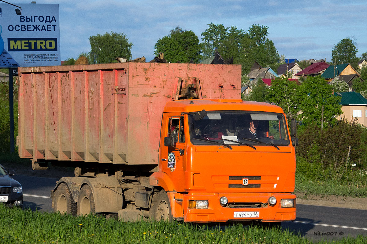 Удмуртия, № Т 494 УО 18 — КамАЗ-65115-D3(97)