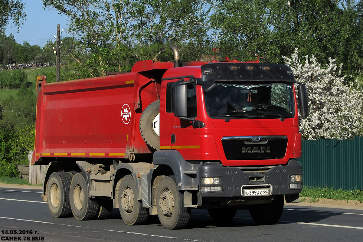 Костромская область, № О 399 АХ 44 — MAN TGS 41.440