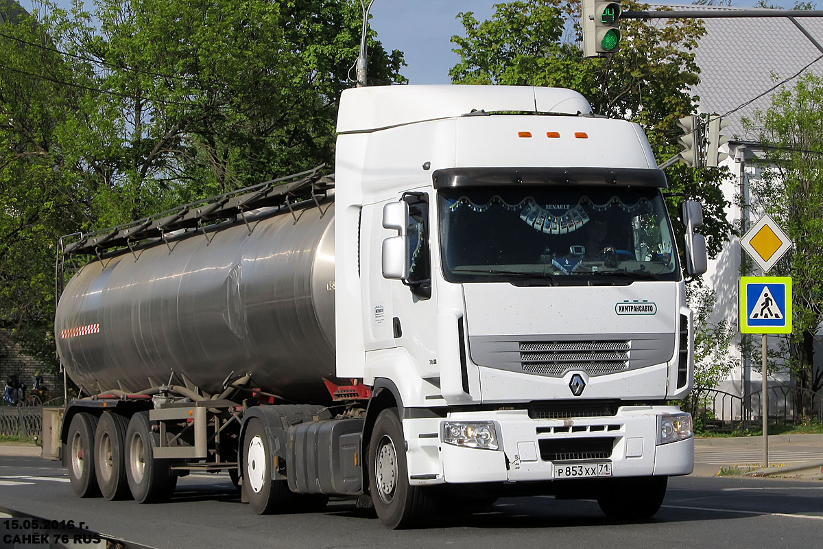 Тульская область, № Р 853 ХХ 71 — Renault Premium ('2006) [X9P]