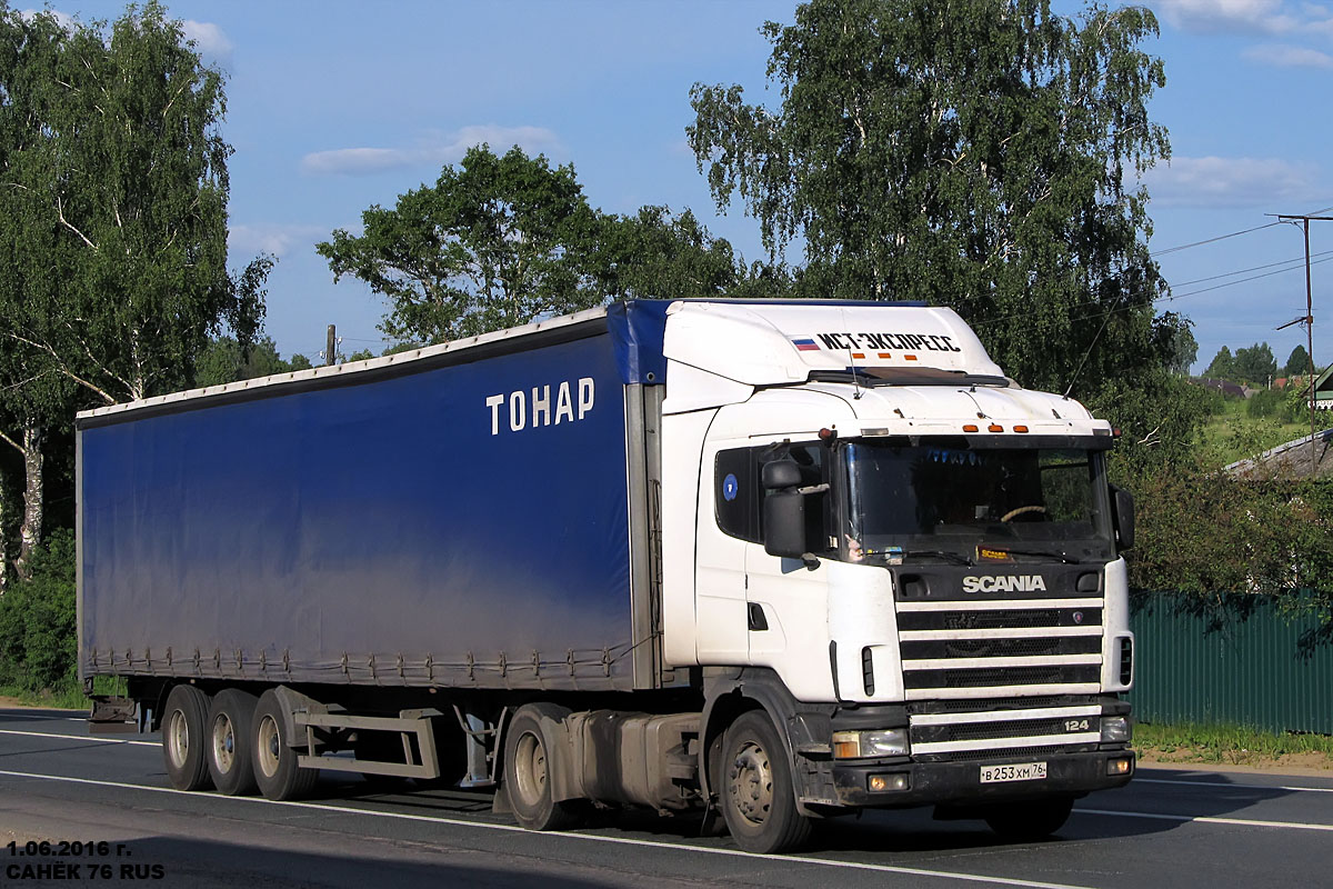 Ярославская область, № В 253 ХМ 76 — Scania ('1996) R124C
