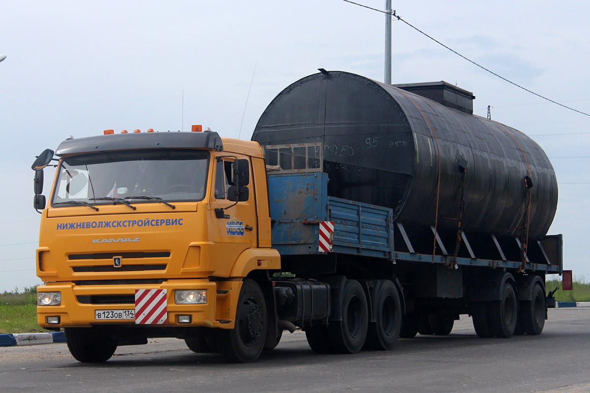 Волгоградская область, № В 123 ОВ 134 — КамАЗ-65116-A4(23)