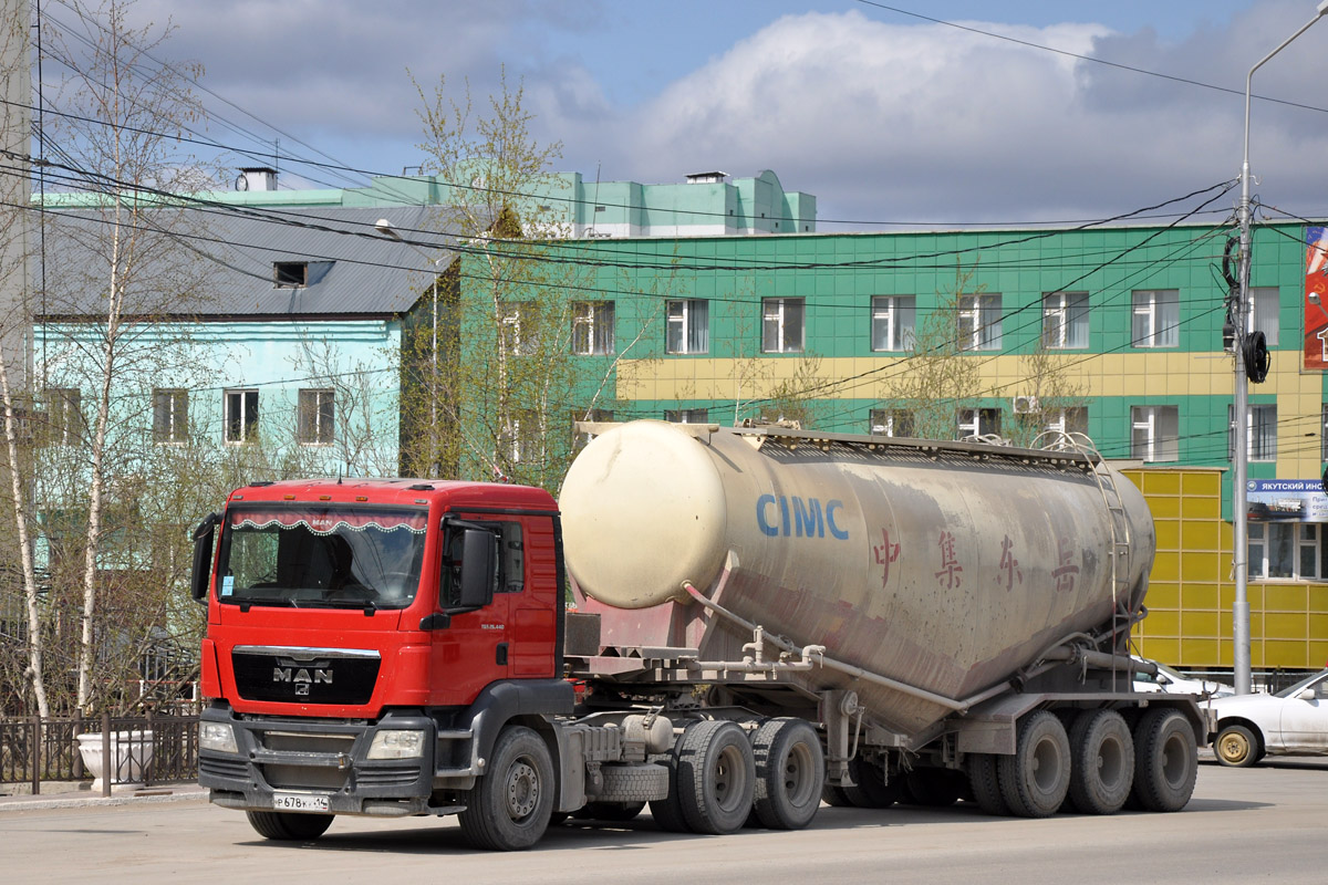 Саха (Якутия), № Р 678 КК 14 — MAN TGS 26.440