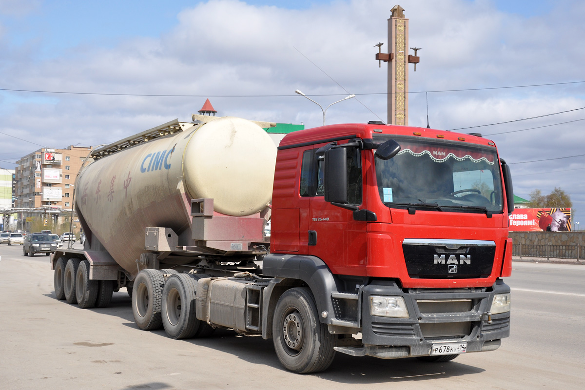 Саха (Якутия), № Р 678 КК 14 — MAN TGS 26.440
