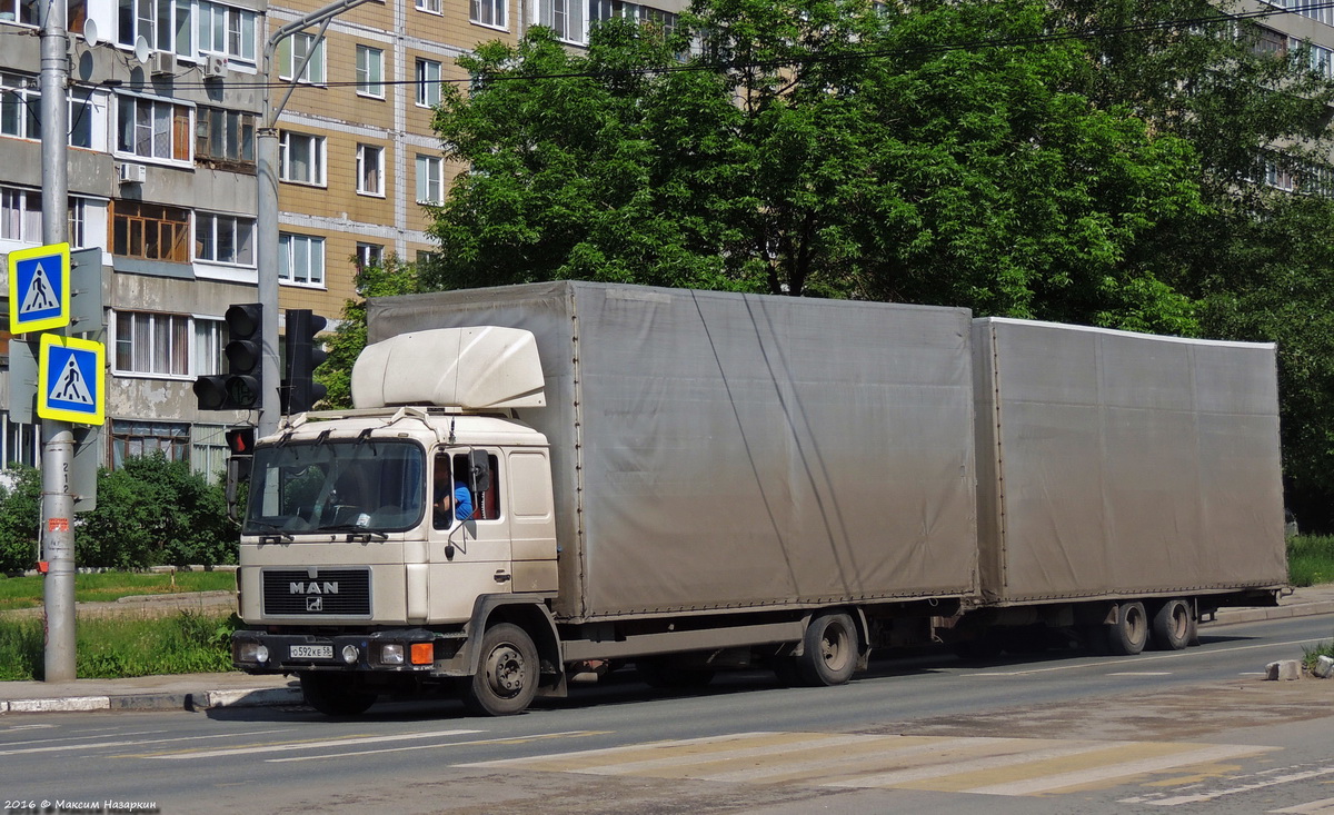 Пензенская область, № О 592 КЕ 58 — MAN M90 14.272