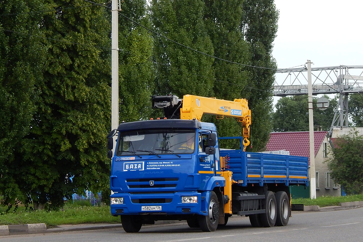 Белгородская область, № Н 582 АМ 136 — КамАЗ-65117-L4(19)