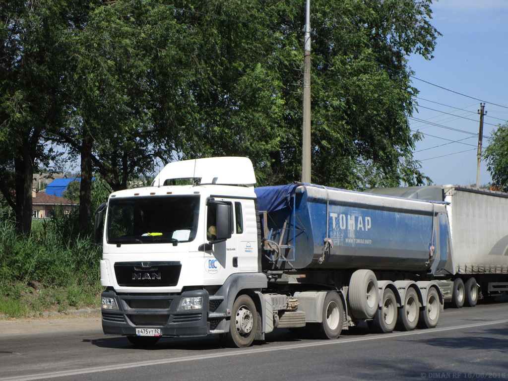 Волгоградская область, № В 475 УТ 82 — MAN TGS 19.400