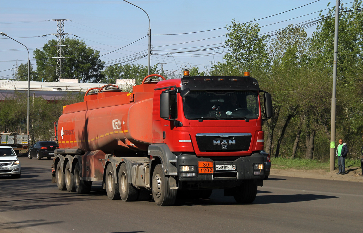 Красноярский край, № Х 381 КН 124 — MAN TGS 33.440