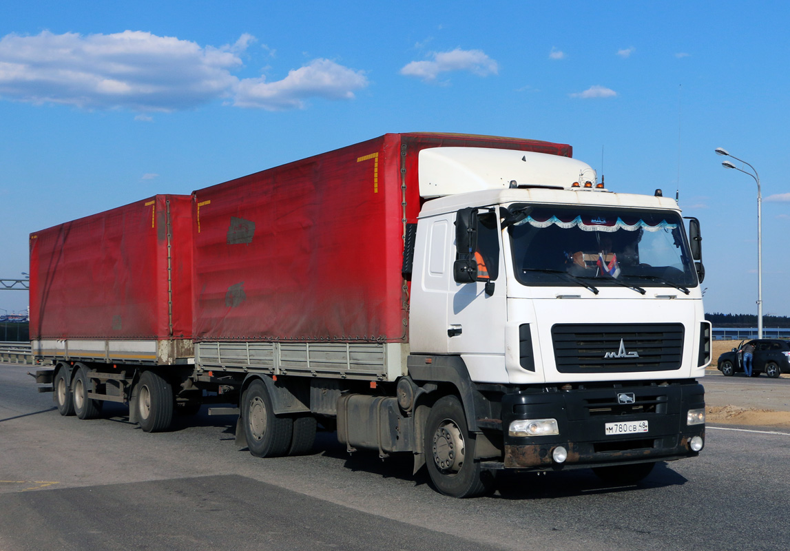 Липецкая область, № М 780 СВ 48 — МАЗ-5340B5