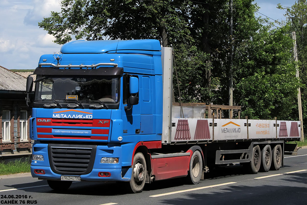 Московская область, № Е 962 МО 190 — DAF XF105 FT