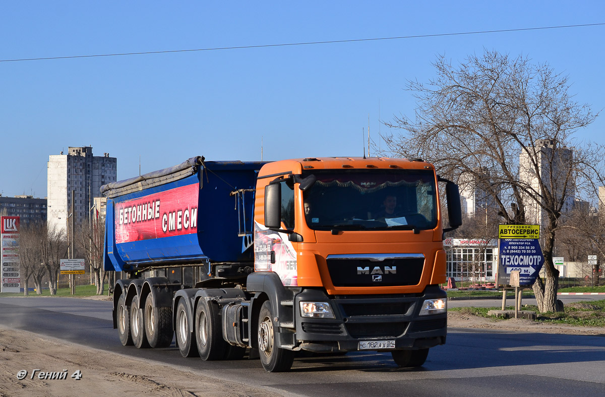 Волгоградская область, № С 182 АХ 34 — MAN TGS 33.440